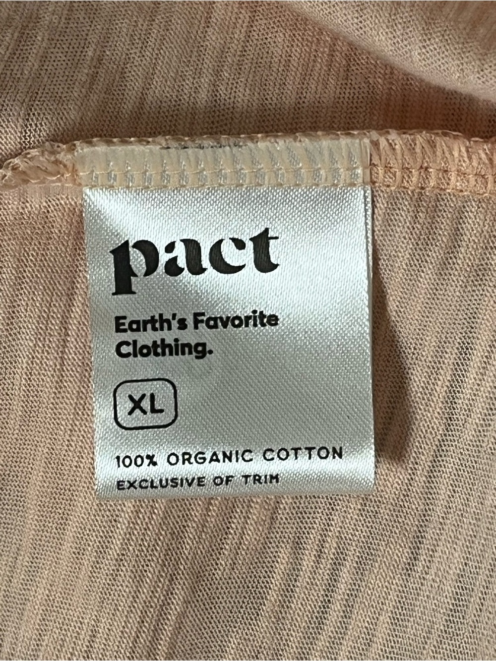 Pact Women's Relaxed Slub Weekend Midi Comfort Minimalist Lounge Dress XL - Picture 9 of 10